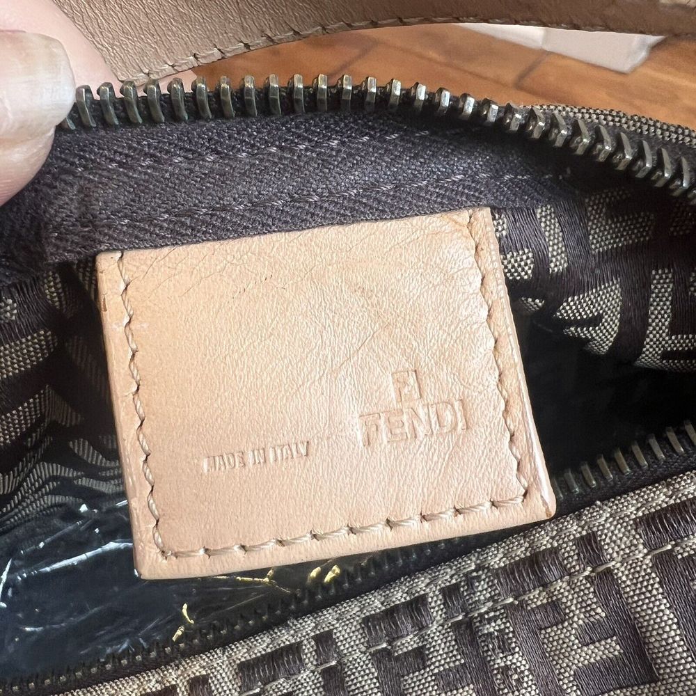 1990s Vintage FENDI  Zucchino Jacquard Mini Pouch Bag - Picture 12 of 13